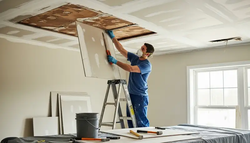 Ceiling Leak Water Damage Repair in Oceanside, CA in Oceanside, CA
